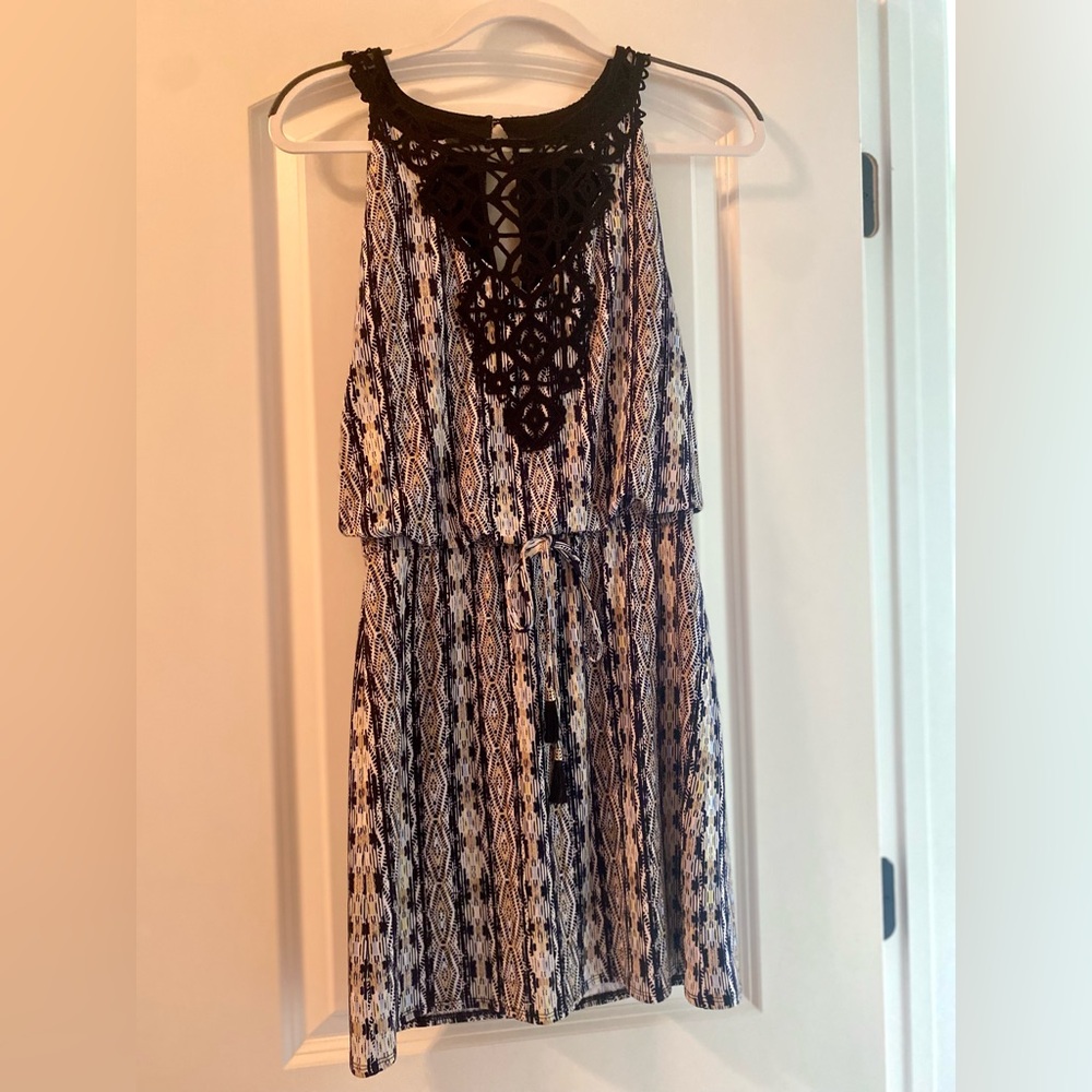 White House Black Market Pattern Mini Dress